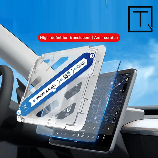 Tesla Model 3 & Y [Must Have] Anti-Glare Screen Protector - HD Clarity, Easy Install